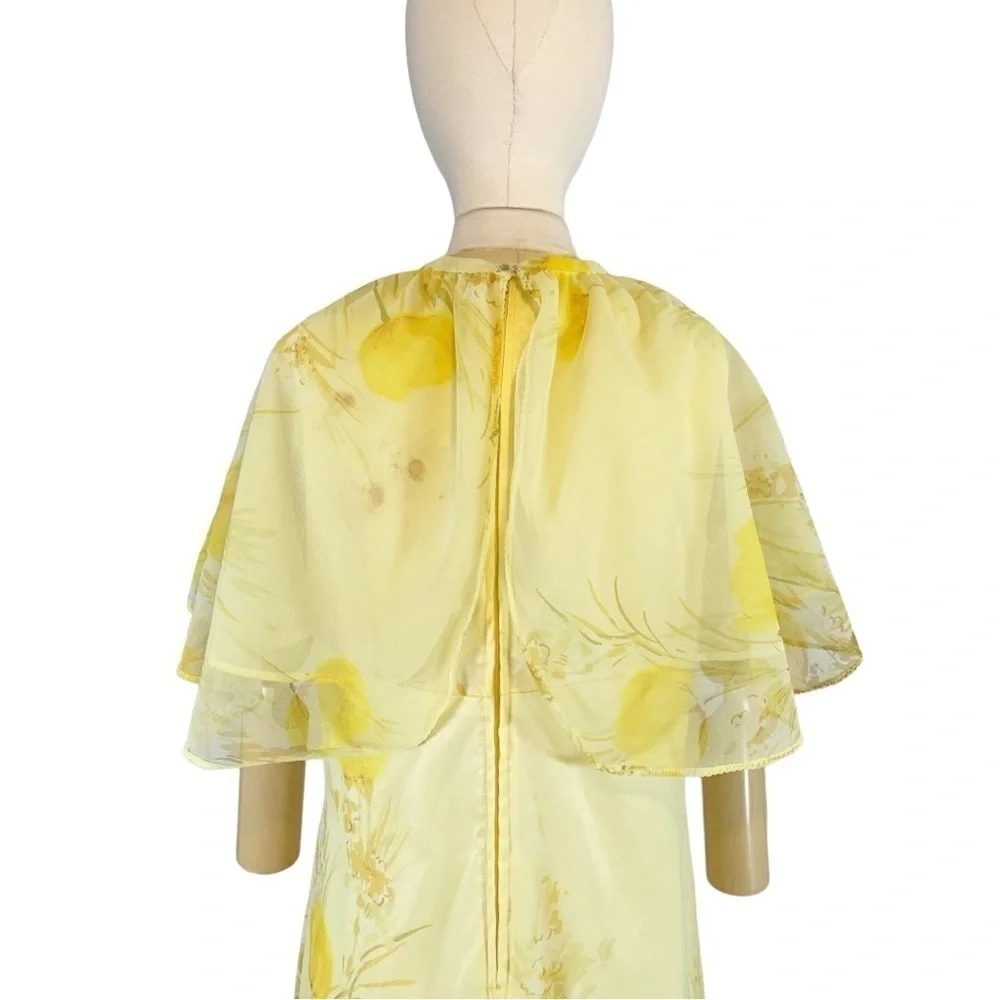 Vintage 60s 70s Gunne Sax Style Maxi Dress Size Large - Picture 10 of 11